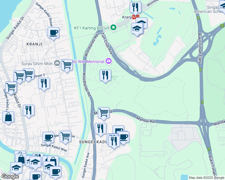 map of restaurants, bars, coffee shops, grocery stores, and more near in Singapore