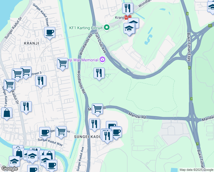 map of restaurants, bars, coffee shops, grocery stores, and more near in Singapore