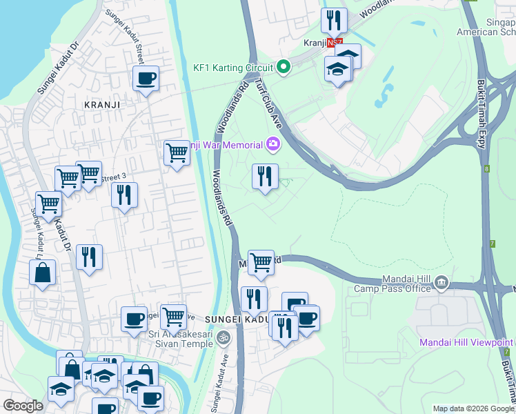 map of restaurants, bars, coffee shops, grocery stores, and more near in Singapore
