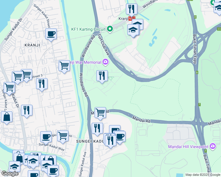map of restaurants, bars, coffee shops, grocery stores, and more near in Singapore