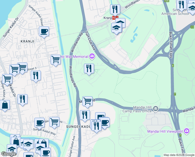 map of restaurants, bars, coffee shops, grocery stores, and more near in Singapore