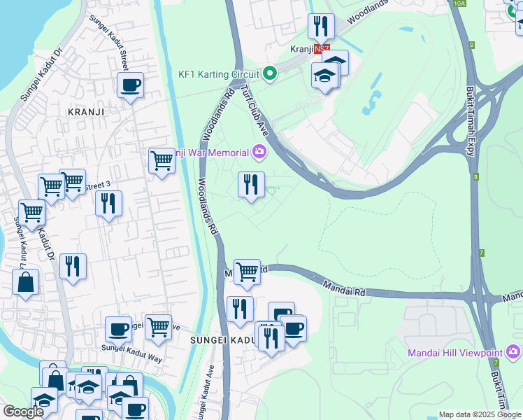 map of restaurants, bars, coffee shops, grocery stores, and more near in Singapore