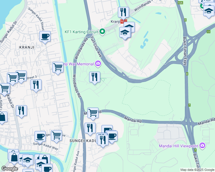 map of restaurants, bars, coffee shops, grocery stores, and more near in Singapore