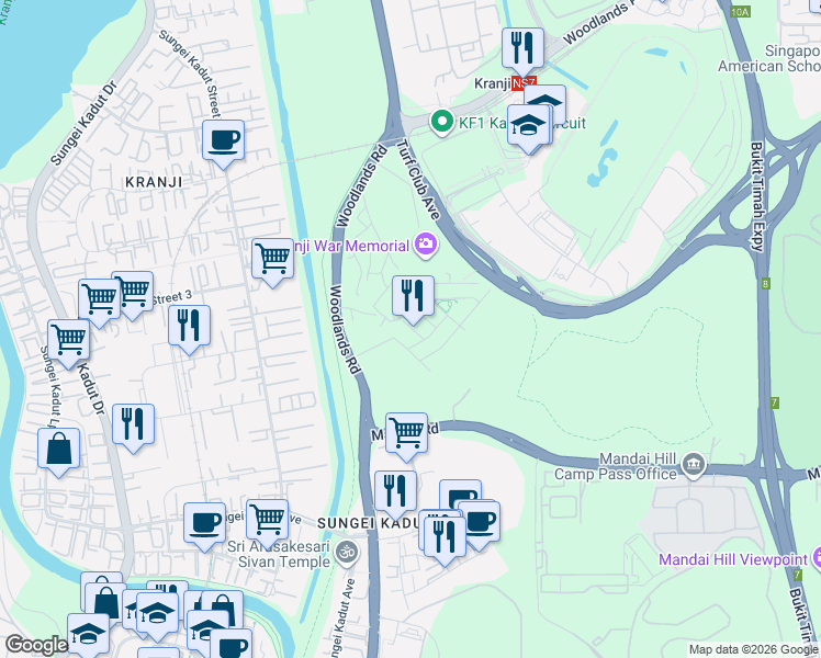 map of restaurants, bars, coffee shops, grocery stores, and more near in Singapore