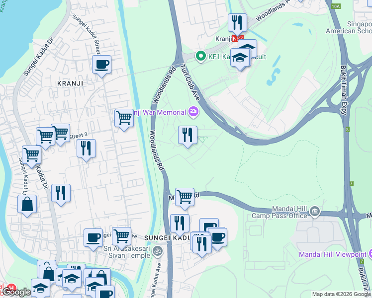 map of restaurants, bars, coffee shops, grocery stores, and more near in Singapore