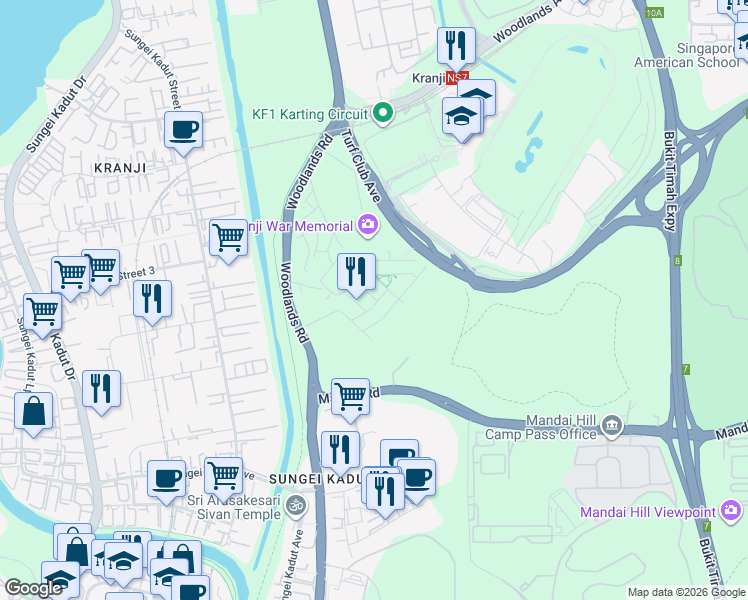 map of restaurants, bars, coffee shops, grocery stores, and more near in Singapore