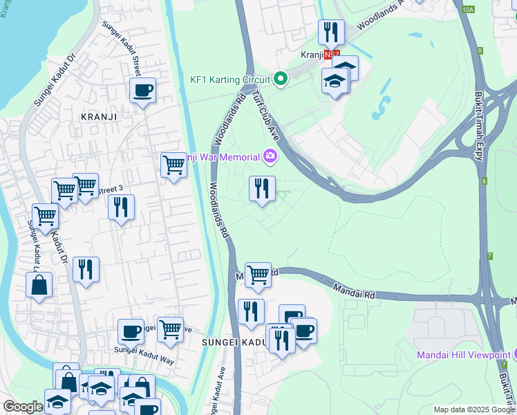 map of restaurants, bars, coffee shops, grocery stores, and more near in Singapore