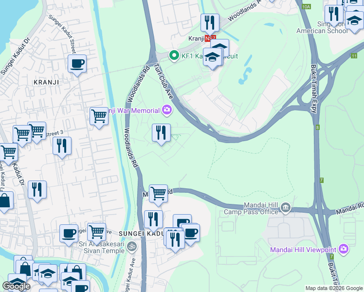 map of restaurants, bars, coffee shops, grocery stores, and more near in Singapore