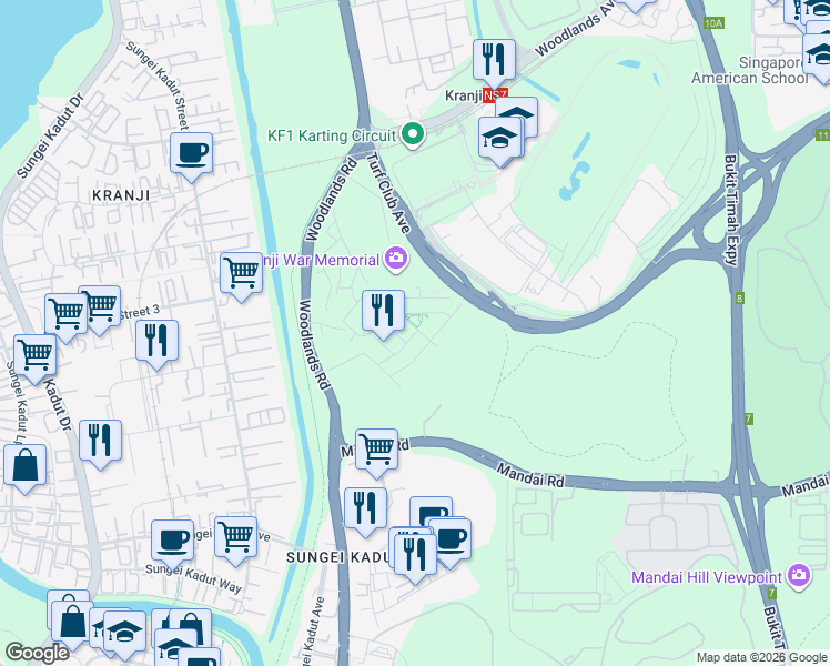 map of restaurants, bars, coffee shops, grocery stores, and more near in Singapore