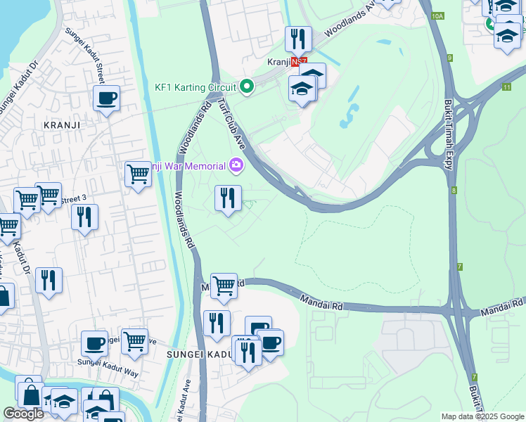 map of restaurants, bars, coffee shops, grocery stores, and more near in Singapore