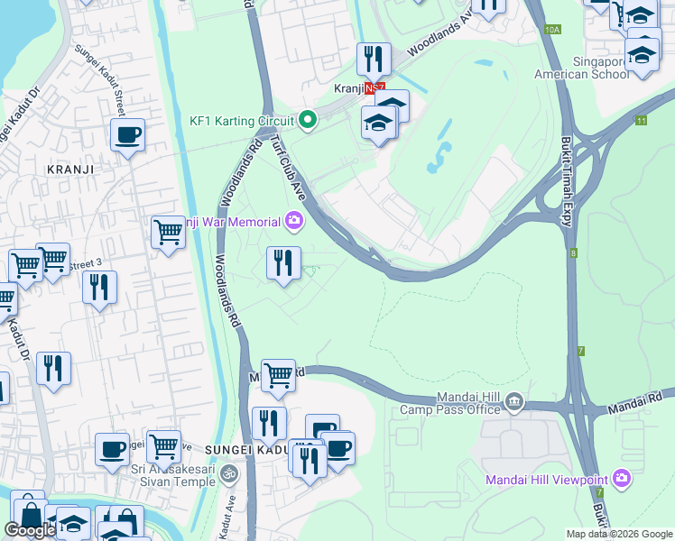map of restaurants, bars, coffee shops, grocery stores, and more near in Singapore