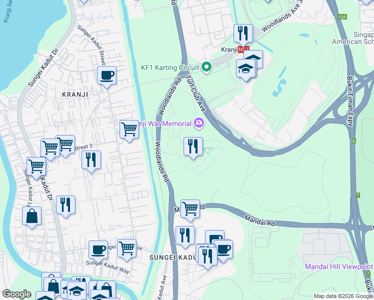map of restaurants, bars, coffee shops, grocery stores, and more near in Singapore