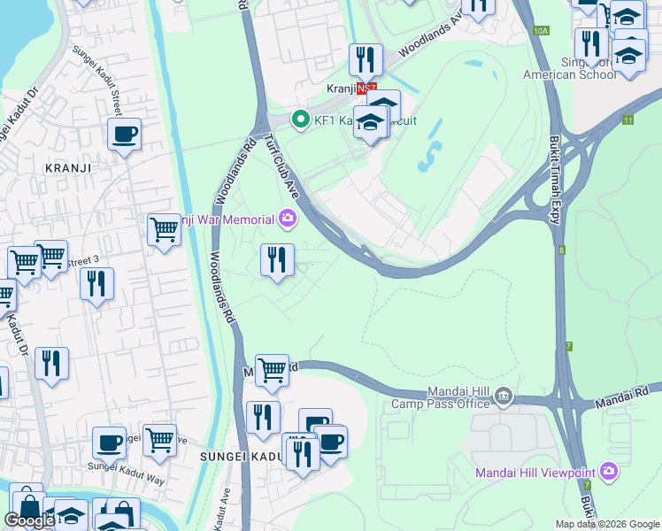 map of restaurants, bars, coffee shops, grocery stores, and more near in Singapore