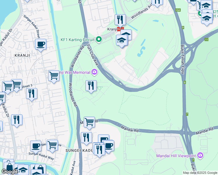 map of restaurants, bars, coffee shops, grocery stores, and more near in Singapore
