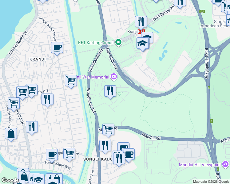 map of restaurants, bars, coffee shops, grocery stores, and more near in Singapore