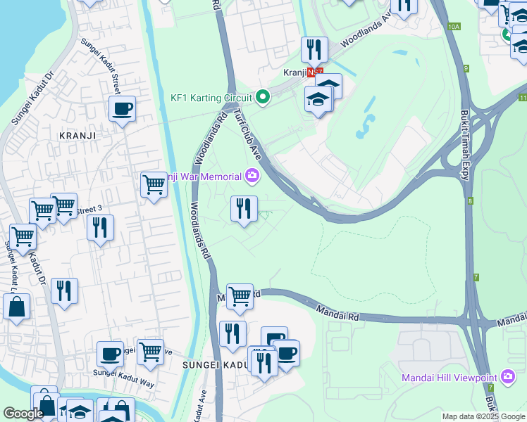 map of restaurants, bars, coffee shops, grocery stores, and more near in Singapore