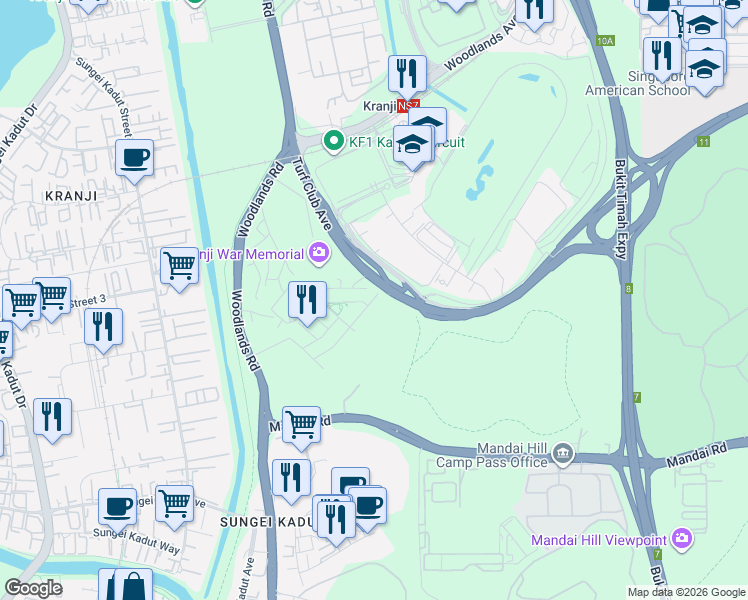 map of restaurants, bars, coffee shops, grocery stores, and more near in Singapore