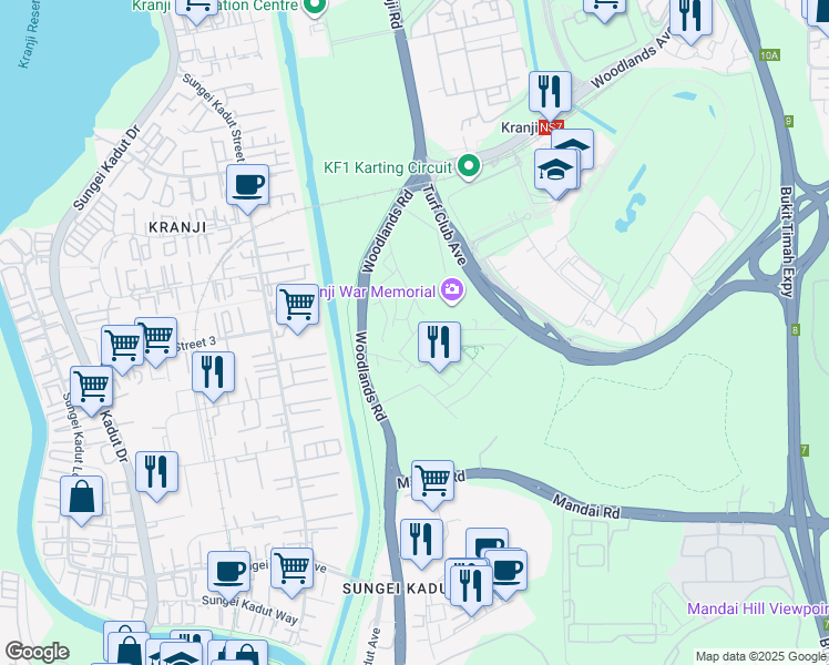 map of restaurants, bars, coffee shops, grocery stores, and more near in Singapore