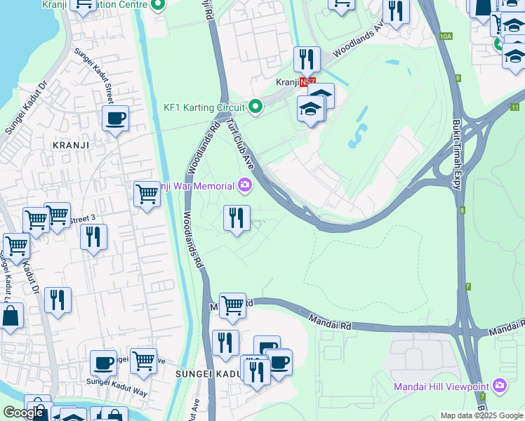 map of restaurants, bars, coffee shops, grocery stores, and more near in Singapore