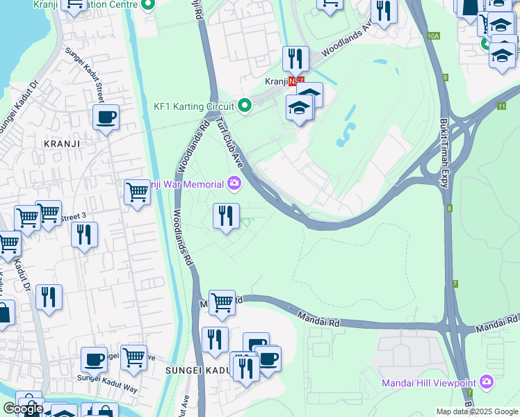 map of restaurants, bars, coffee shops, grocery stores, and more near in Singapore