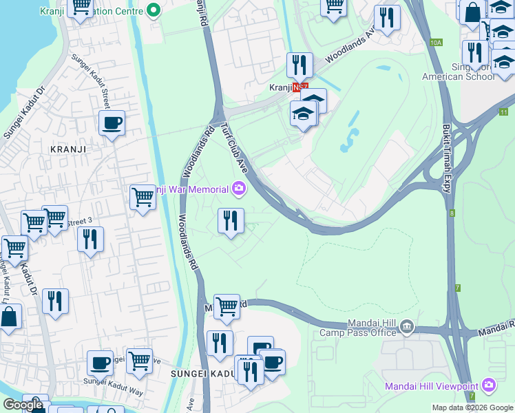 map of restaurants, bars, coffee shops, grocery stores, and more near in Singapore