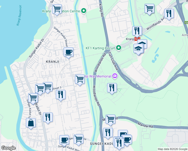 map of restaurants, bars, coffee shops, grocery stores, and more near in Singapore
