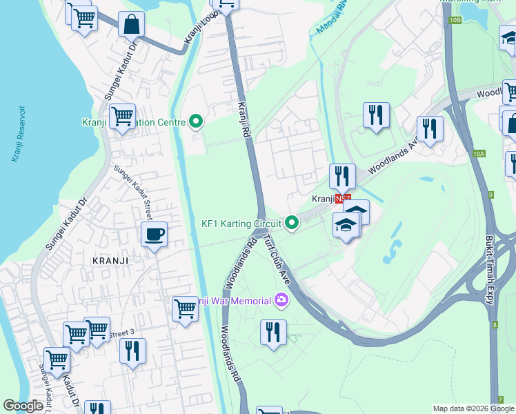 map of restaurants, bars, coffee shops, grocery stores, and more near in Singapore