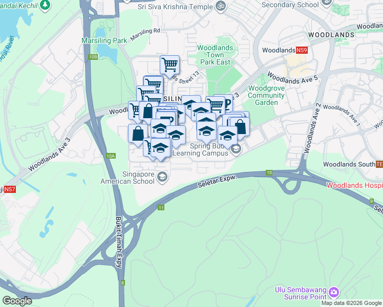 map of restaurants, bars, coffee shops, grocery stores, and more near in Singapore