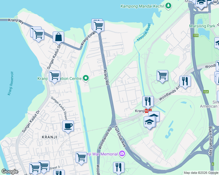 map of restaurants, bars, coffee shops, grocery stores, and more near in Singapore