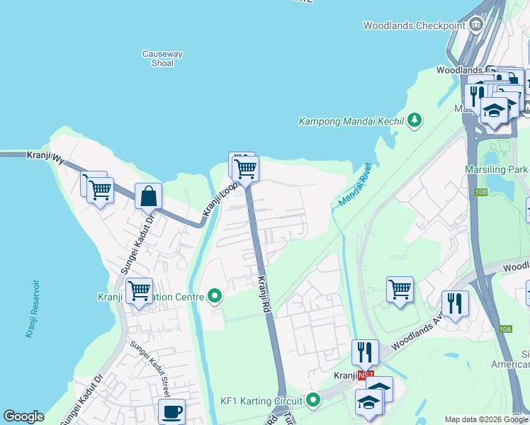 map of restaurants, bars, coffee shops, grocery stores, and more near in Singapore