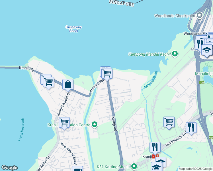 map of restaurants, bars, coffee shops, grocery stores, and more near in Singapore