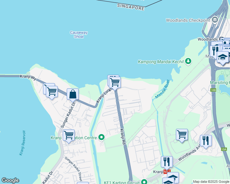 map of restaurants, bars, coffee shops, grocery stores, and more near in Singapore