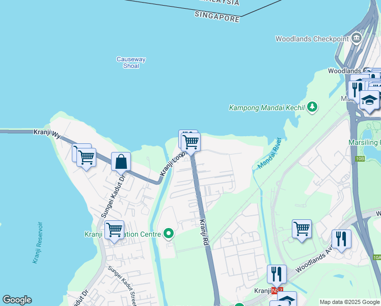 map of restaurants, bars, coffee shops, grocery stores, and more near in Singapore