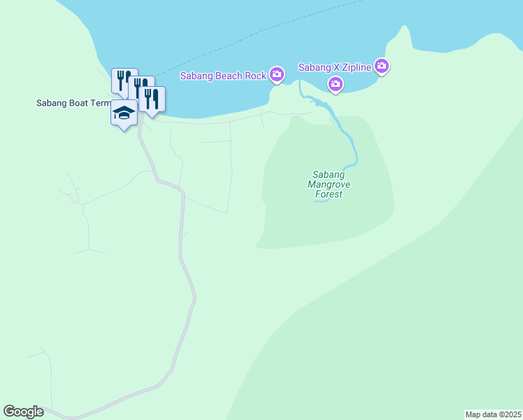 map of restaurants, bars, coffee shops, grocery stores, and more near in Puerto Princesa