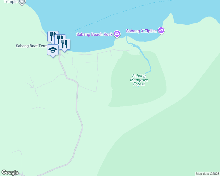 map of restaurants, bars, coffee shops, grocery stores, and more near in Puerto Princesa