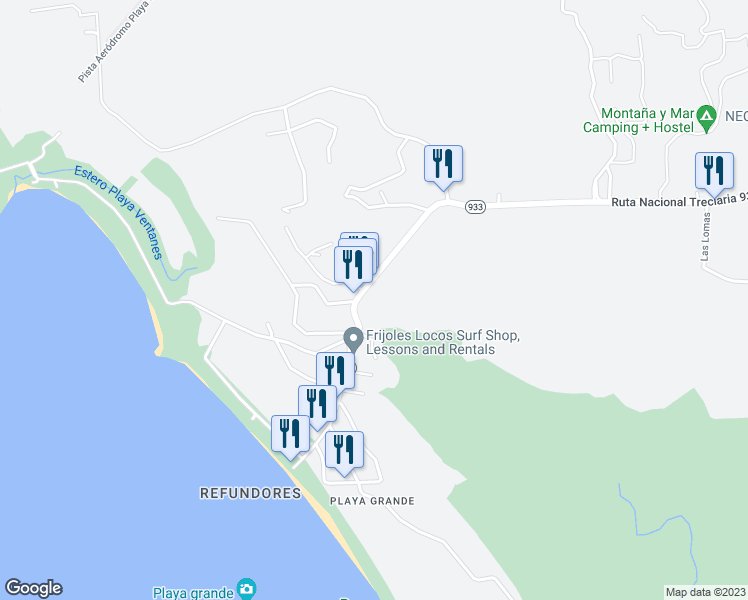 map of restaurants, bars, coffee shops, grocery stores, and more near in 