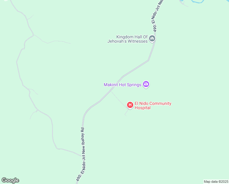 map of restaurants, bars, coffee shops, grocery stores, and more near junction road in El Nido