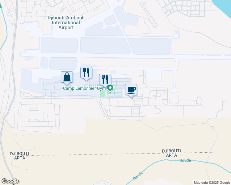 map of restaurants, bars, coffee shops, grocery stores, and more near in Djibouti