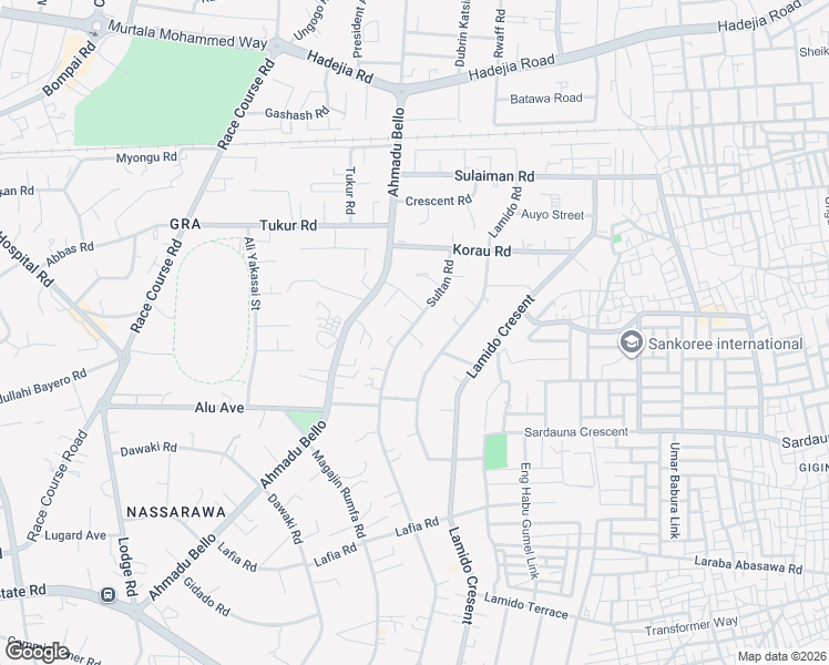 map of restaurants, bars, coffee shops, grocery stores, and more near 67 Sultan Road in Kano