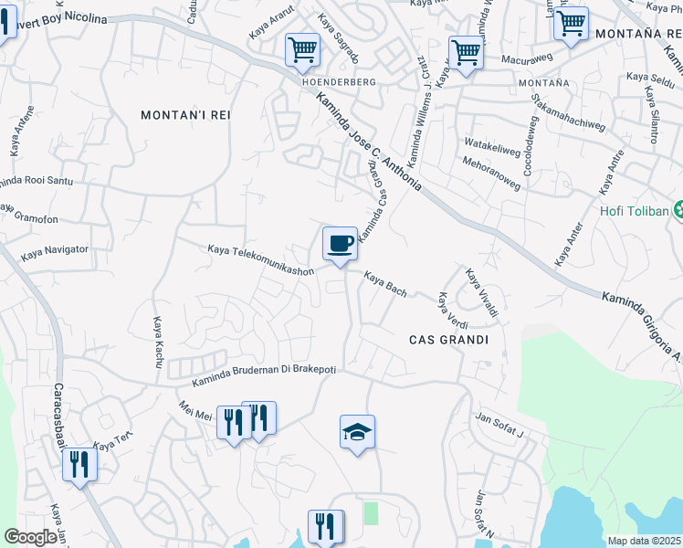 Cas Grandi Curacao Map Kaya Bach, Willemstad Curaçao - Walk Score