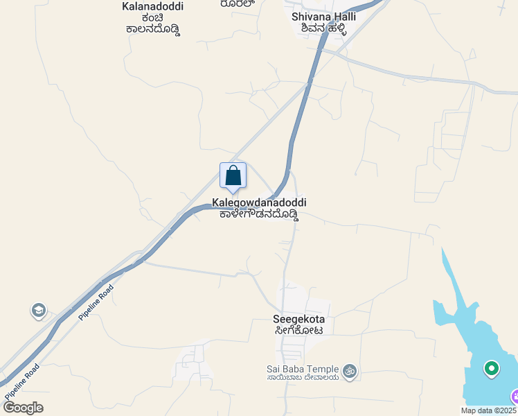 map of restaurants, bars, coffee shops, grocery stores, and more near in Kalegowdanadoddi