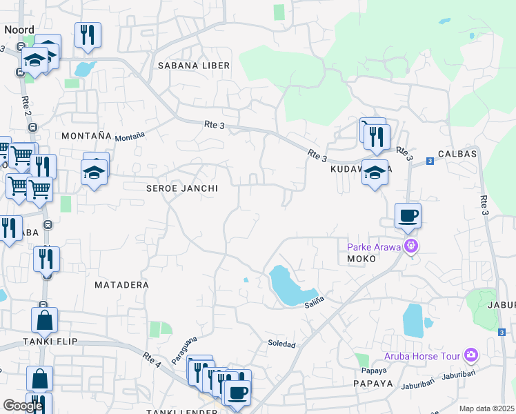 map of restaurants, bars, coffee shops, grocery stores, and more near in Noord