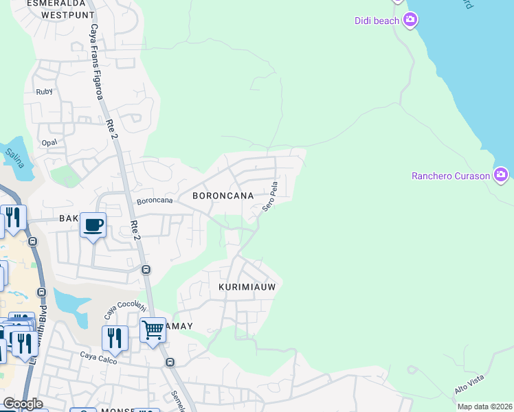 map of restaurants, bars, coffee shops, grocery stores, and more near in Noord