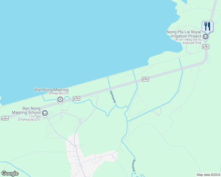 map of restaurants, bars, coffee shops, grocery stores, and more near 3191 in Tambon Pluak Daeng