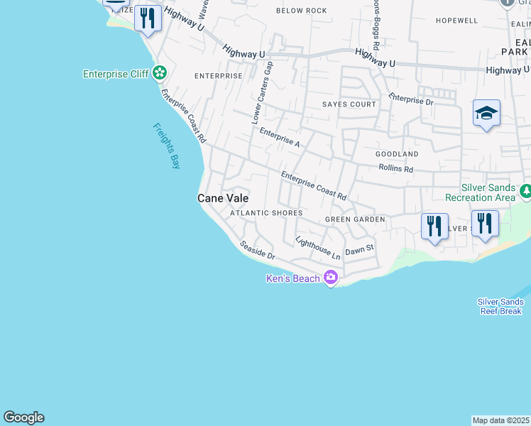 map of restaurants, bars, coffee shops, grocery stores, and more near in 