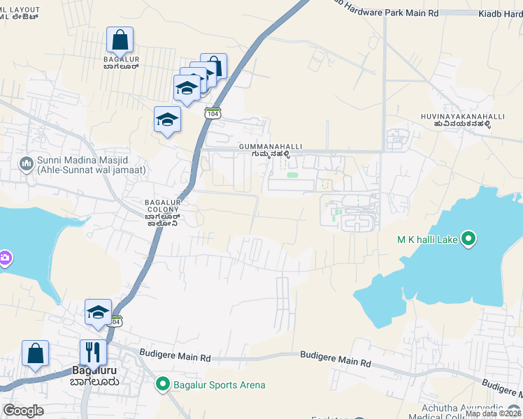 map of restaurants, bars, coffee shops, grocery stores, and more near in Bengaluru