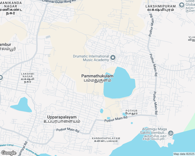 map of restaurants, bars, coffee shops, grocery stores, and more near in Pammathukulam