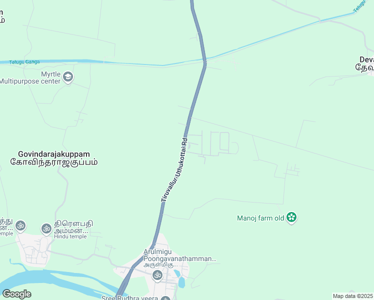 map of restaurants, bars, coffee shops, grocery stores, and more near in Thiruvallur District,