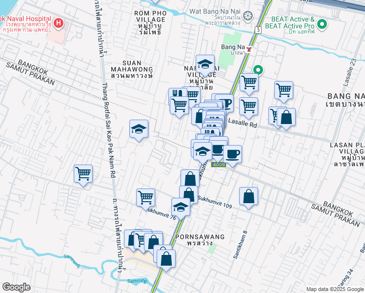 map of restaurants, bars, coffee shops, grocery stores, and more near in 