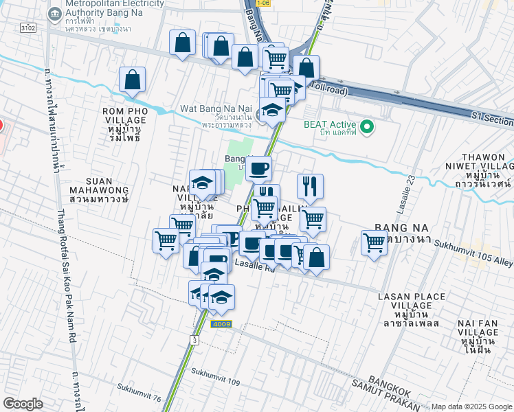 map of restaurants, bars, coffee shops, grocery stores, and more near in 